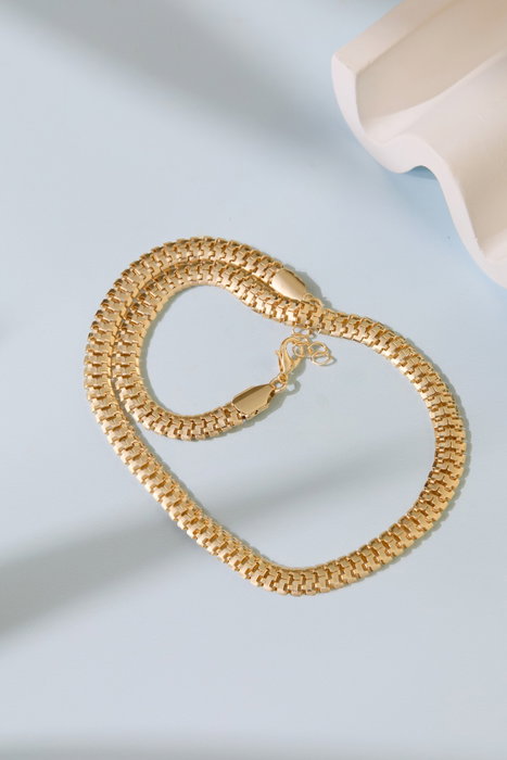 Heliophilia Silver CK9937 Collar Dorado de Metal